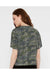 LAT 3518 Womens Boxy Short Sleeve Crewneck T-Shirt Vintage Camo Model Back