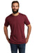 Allmade AL2004 Mens Short Sleeve Crewneck T-Shirt Vino Red Model Front