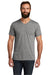 Allmade AL2014 Mens Short Sleeve V-Neck T-Shirt Aluminum Grey Model Front