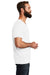 Allmade AL2014 Mens Short Sleeve V-Neck T-Shirt Fairly White Model Side