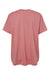 LAT 3519 Womens Hi-Lo Short Sleeve Crewneck T-Shirt Mauvelous Pink Flat Back