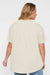 LAT 3519 Womens Hi-Lo Short Sleeve Crewneck T-Shirt Natural Model Back