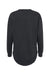LAT 3525 Womens Weekend Fleece Crewneck Sweatshirt Black Flat Back