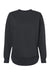 LAT 3525 Womens Weekend Fleece Crewneck Sweatshirt Black Flat Front