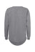 LAT 3525 Womens Weekend Fleece Crewneck Sweatshirt Heather Granite Grey Flat Back