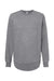 LAT 3525 Womens Weekend Fleece Crewneck Sweatshirt Heather Granite Grey Flat Front