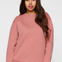 LAT Womens Weekend Fleece Crewneck Sweatshirt - Mauvelous Pink