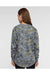 LAT 3525 Womens Weekend Fleece Crewneck Sweatshirt Vintage Camo Model Back