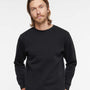 LAT Mens Elevated Fleece Crewneck Sweatshirt - Black - NEW