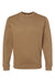 LAT 6925 Mens Elevated Fleece Crewneck Sweatshirt Coyote Brown Flat Front