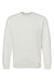 LAT 6925 Mens Elevated Fleece Crewneck Sweatshirt Heather Natural Flat Front