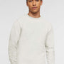 LAT Mens Elevated Fleece Crewneck Sweatshirt - Heather Natural