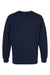 LAT 6925 Mens Elevated Fleece Crewneck Sweatshirt Navy Blue Flat Back