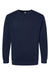 LAT 6925 Mens Elevated Fleece Crewneck Sweatshirt Navy Blue Flat Front