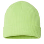 Atlantis Hats Unisex Sustainable Rib Cuffed Beanie - Acid Green