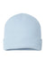 Atlantis Hats RIO Unisex Sustainable Rib Cuffed Beanie Light Blue Flat Front