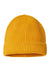 Atlantis Hats MAPLE Unisex Sustainable Finish Edge Cuffed Beanie Mustard Yellow Flat Front
