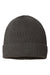 Atlantis Hats ANDY Unisex Sustainable Fine Rib Cuffed Beanie Dark Grey Flat Front