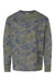 LAT 6201 Youth Fine Jersey Long Sleeve Crewneck T-Shirt Vintage Camo Flat Front