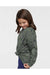LAT 6201 Youth Fine Jersey Long Sleeve Crewneck T-Shirt Vintage Camo Model Side