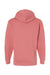 LAT 6926 Mens Elevated Fleece Basic Hooded Sweatshirt Hoodie Mauvelous Pink Flat Back