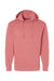 LAT 6926 Mens Elevated Fleece Basic Hooded Sweatshirt Hoodie Mauvelous Pink Flat Front