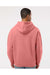LAT 6926 Mens Elevated Fleece Basic Hooded Sweatshirt Hoodie Mauvelous Pink Model Back