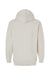 LAT 6926 Mens Elevated Fleece Basic Hooded Sweatshirt Hoodie w/ Pouch Pocket Heather Natural Flat Back