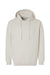 LAT 6926 Mens Elevated Fleece Basic Hooded Sweatshirt Hoodie w/ Pouch Pocket Heather Natural Flat Front