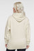 LAT 6926 Mens Elevated Fleece Basic Hooded Sweatshirt Hoodie w/ Pouch Pocket Heather Natural Model Back
