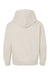 LAT 2296 Youth Fleece Hooded Sweatshirt Hoodie w/ Pouch Pocket Heather Natural Flat Back