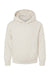LAT 2296 Youth Fleece Hooded Sweatshirt Hoodie w/ Pouch Pocket Heather Natural Flat Front
