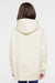LAT 2296 Youth Fleece Hooded Sweatshirt Hoodie w/ Pouch Pocket Heather Natural Model Back