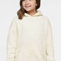 LAT Youth Fleece Hooded Sweatshirt Hoodie w/ Pouch Pocket - Heather Natural