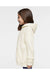 LAT 2296 Youth Fleece Hooded Sweatshirt Hoodie Heather Natural Model Side