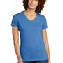Allmade Womens Short Sleeve V-Neck T-Shirt - Azure Blue