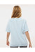 MV Sport W23711 Womens French Terry Short Sleeve Crewneck Sweatshirt Arctic Blue Model Back