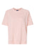 MV Sport W23711 Womens French Terry Short Sleeve Crewneck Sweatshirt Cameo Pink Flat Front