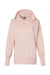 MV Sport W23720 Womens French Terry Hooded Sweatshirt Hoodie Cameo Pink Flat Front