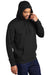 Nike CJ1611 Mens Club Fleece Hooded Sweatshirt Hoodie w/ Pouch Pocket Black Model 3Q