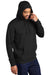 Nike CJ1611 Mens Club Fleece Hooded Sweatshirt Hoodie Black Model 3Q