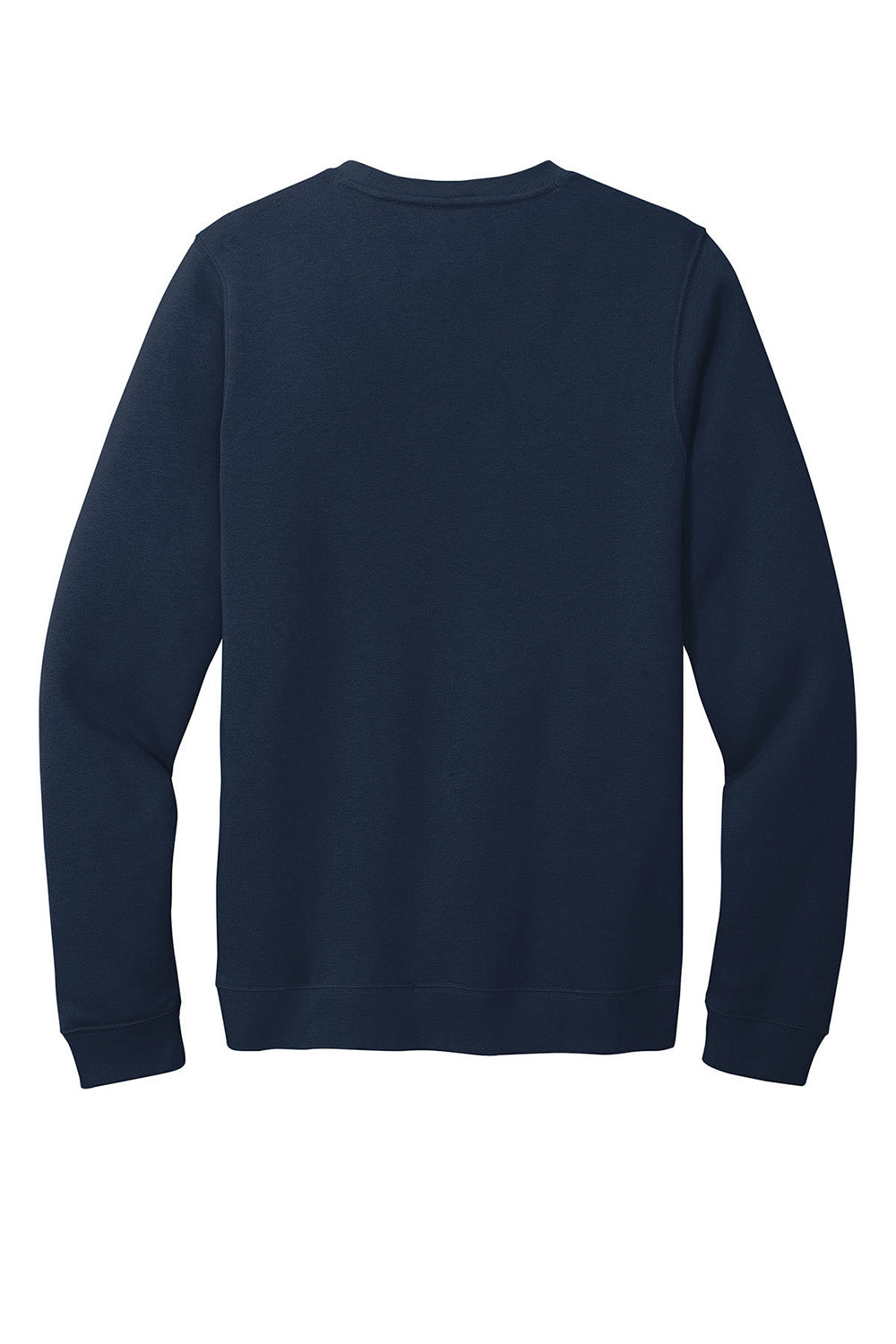 Nike CJ1614 Mens Club Fleece Crewneck Sweatshirt Navy Blue Flat Back