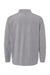 Augusta Sportswear 6863 Mens Eco Revive Micro Lite Fleece 1/4 Zip Sweatshirt Athletic Grey Flat Back