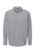 Augusta Sportswear 6863 Mens Eco Revive Micro Lite Fleece 1/4 Zip Sweatshirt Athletic Grey Flat Front