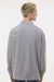 Augusta Sportswear 6863 Mens Eco Revive Micro Lite Fleece 1/4 Zip Pullover Athletic Grey Model Back