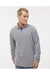 Augusta Sportswear 6863 Mens Eco Revive Micro Lite Fleece 1/4 Zip Pullover Athletic Grey Model Front