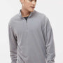 Augusta Sportswear Mens Eco Revive Micro Lite Fleece 1/4 Zip Sweatshirt - Athletic Grey - NEW