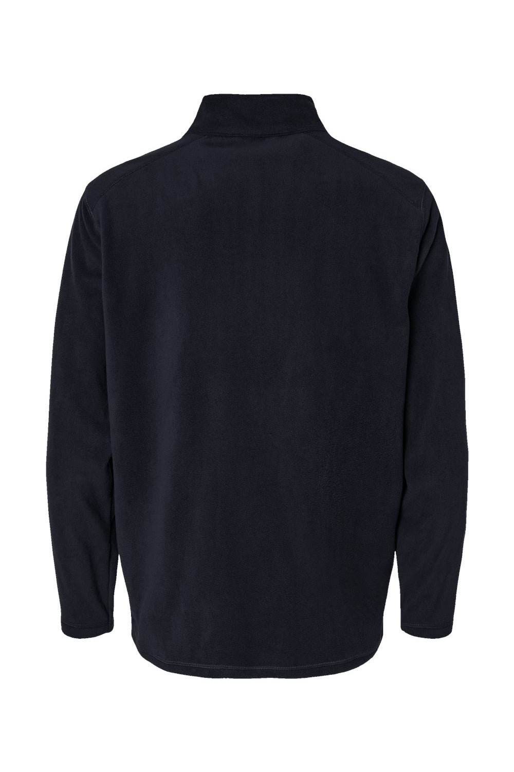 Augusta Sportswear 6863 Mens Eco Revive Micro Lite Fleece 1/4 Zip Pullover Black Flat Back