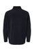 Augusta Sportswear 6863 Mens Eco Revive Micro Lite Fleece 1/4 Zip Sweatshirt Black Flat Back