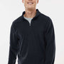 Augusta Sportswear Mens Eco Revive Micro Lite Fleece 1/4 Zip Sweatshirt - Black